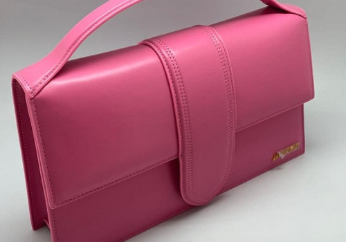 Женская кожаная сумка Jacquemus Le Bambinou розовая