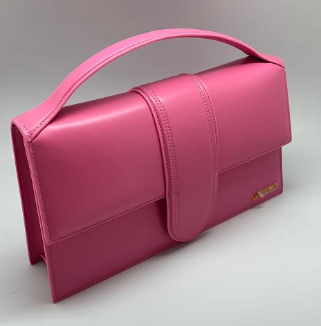 Женская кожаная сумка Jacquemus Le Bambinou розовая