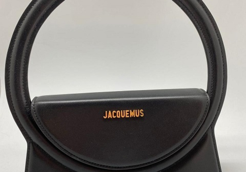 Женская кожаная сумка Jacquemus Le sac Rond черная