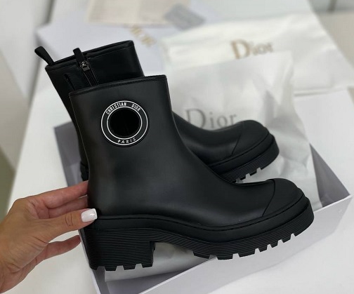 Женские ботинки Christian Dior D-Rise черные