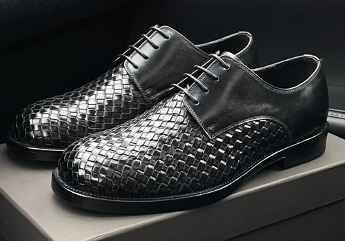 Кожаные черные ботинки Bottega Veneta