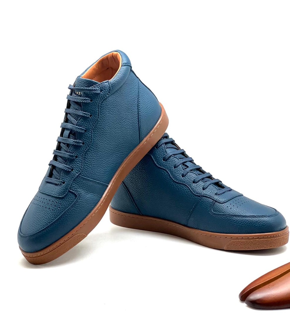 Мужские синие кроссовки Brunello Cucinelli