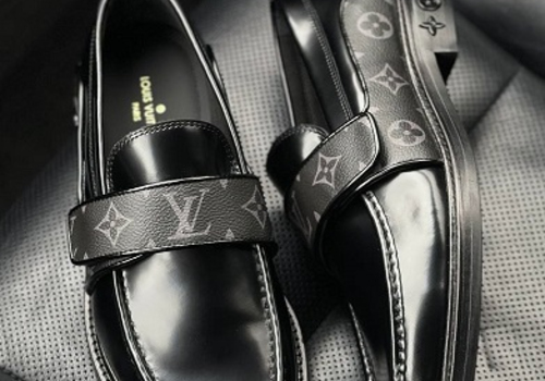 Мужские черные лоферы Louis Vuitton Major