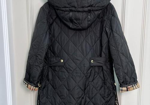 Женское черное пальто Burberry