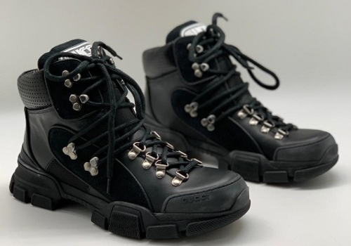 Ботинки Gucci Flashtrek high-top черные