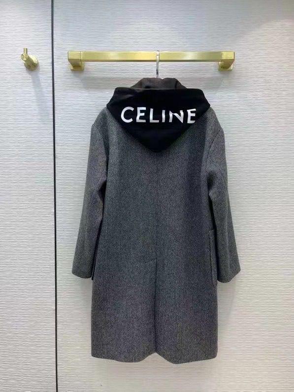 Женское пальто Celine серое LM-15417 – Lazurka Mall