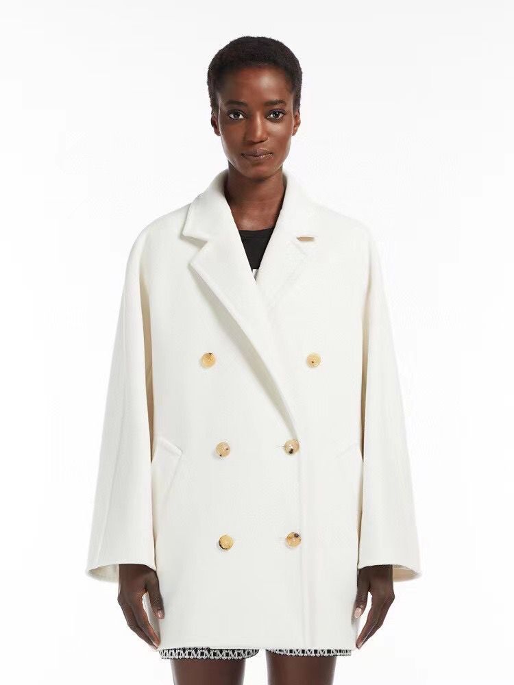 Женское белое пальто Max Mara