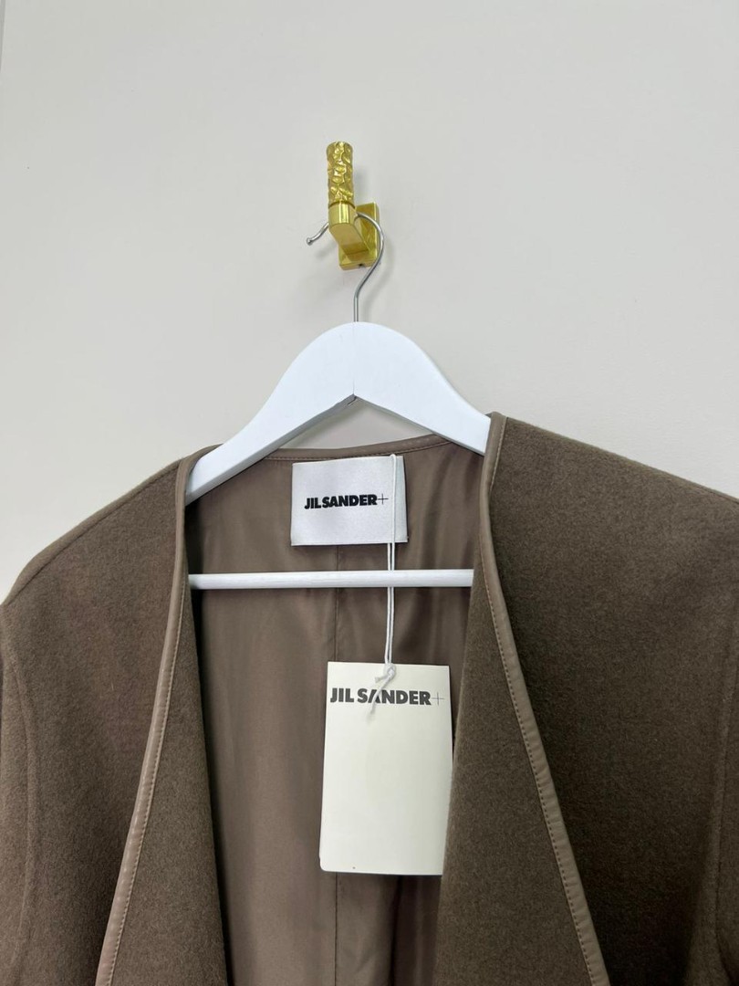 Женское коричневое пальто Jil Sander