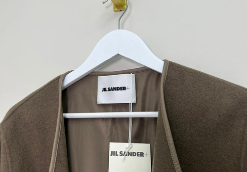 Женское коричневое пальто Jil Sander