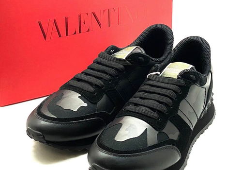 Черные кроссовки Valentino Garavani Rockrunner