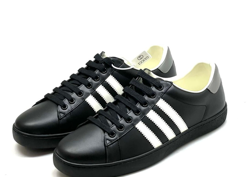 Черные мужские кроссовки Gucci | Adidas