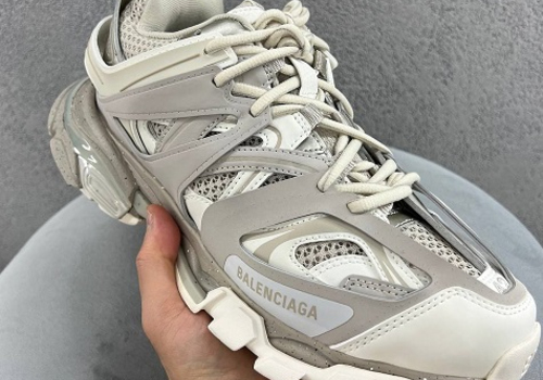 Мужские кроссовки Balenciaga Track белые с серым