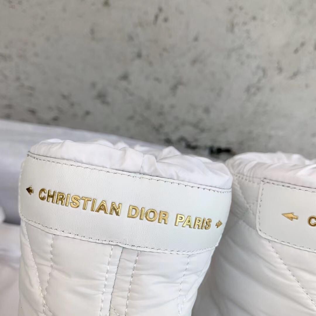 Зимние женские дутики Christian Dior Frost белые