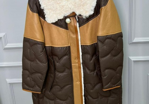 Женское кожаное пуховое пальто Loro Piana