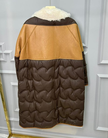 Женское кожаное пуховое пальто Loro Piana