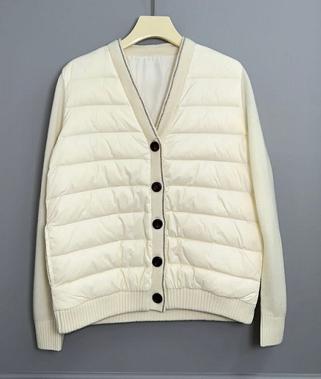 Женская белая куртка Brunello Cucinelli