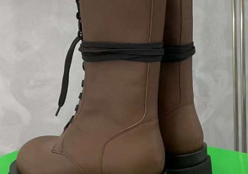 Женские коричневые ботинки Bottega Veneta