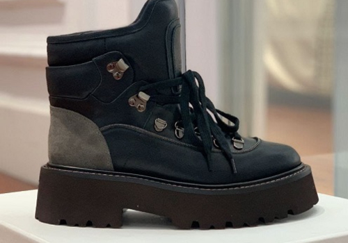Женские кожаные ботинки Brunello Cucinelli