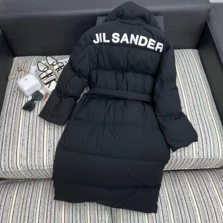 Женское пуховое пальто Jil Sander черное