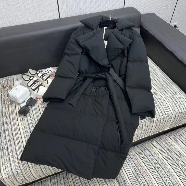 Женское пуховое пальто Jil Sander черное