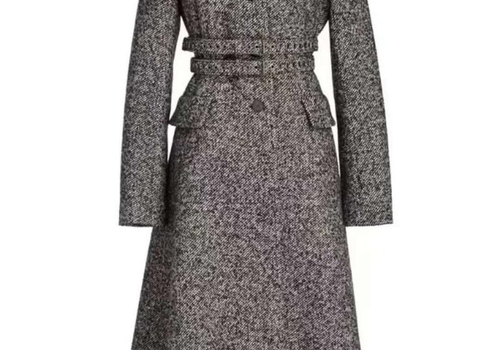 Женское серое пальто Christian Dior