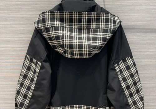 Женская куртка Christian Dior черная с серым