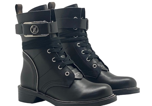 Кожаные ботинки Louis Vuitton черные