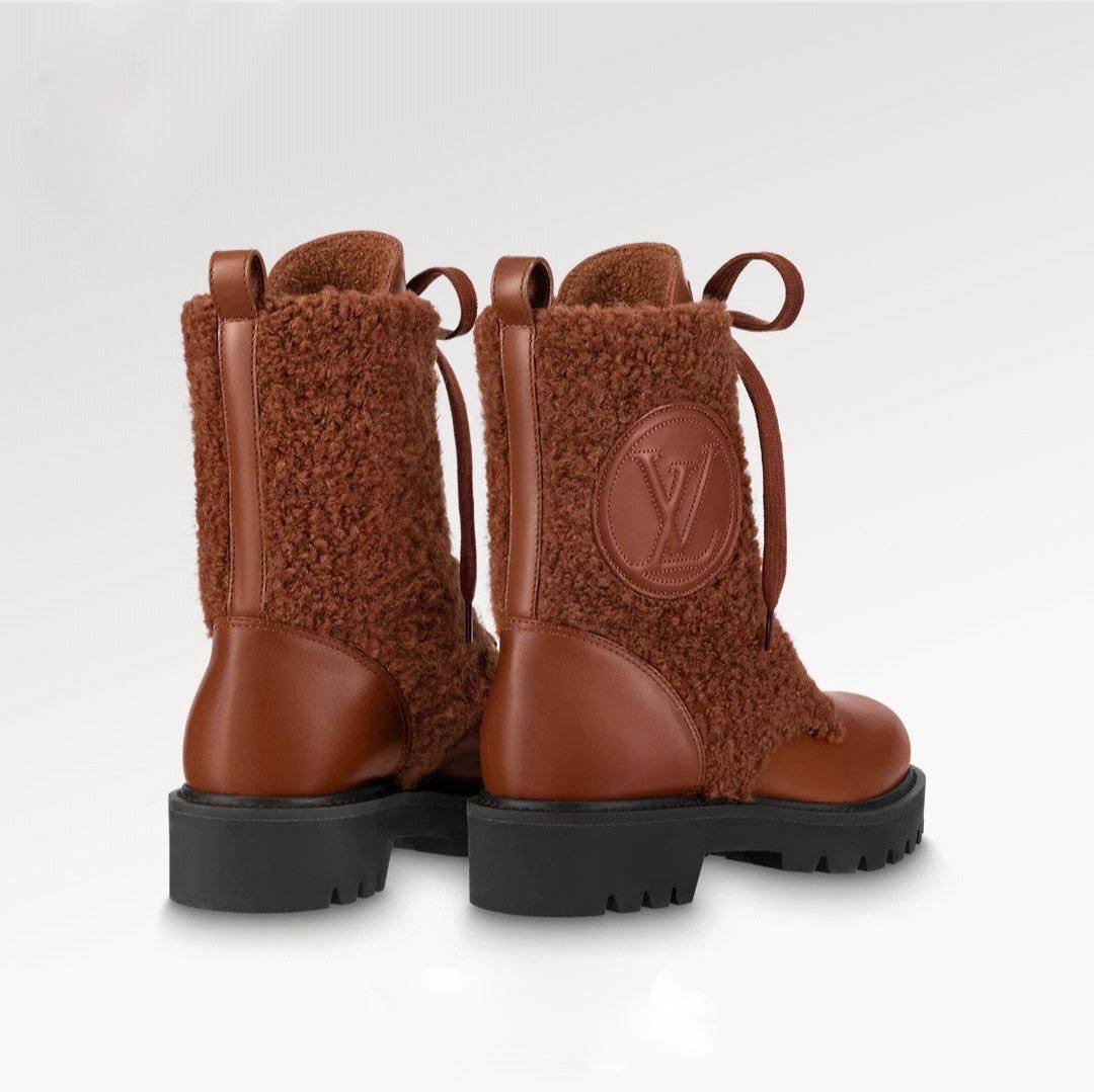 Женские коричневые ботинки Louis Vuitton