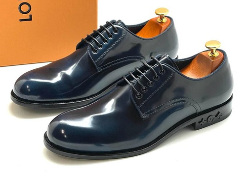 Кожаные синие ботинки Louis Vuitton