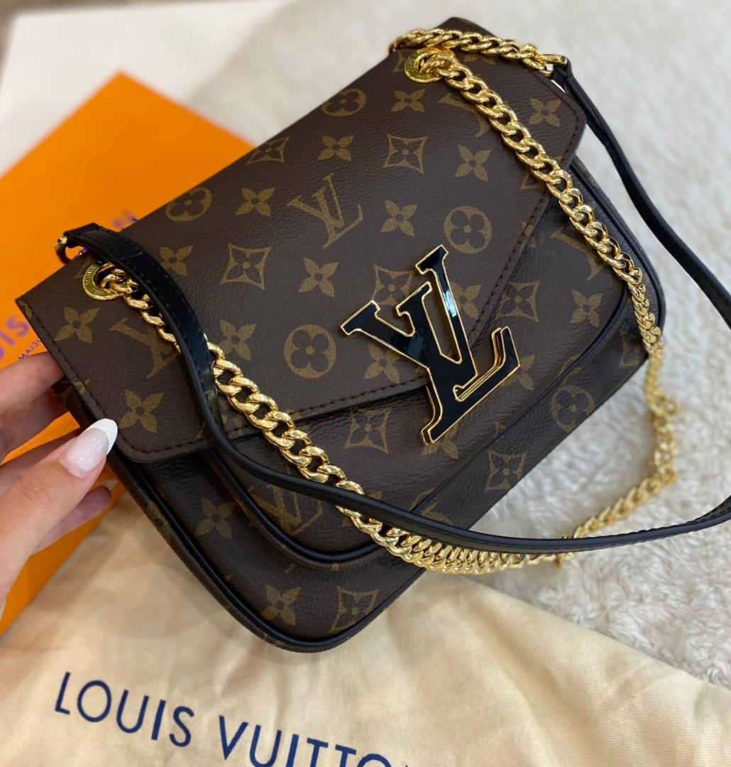 Женская сумка Louis Vuitton Passy коричневая