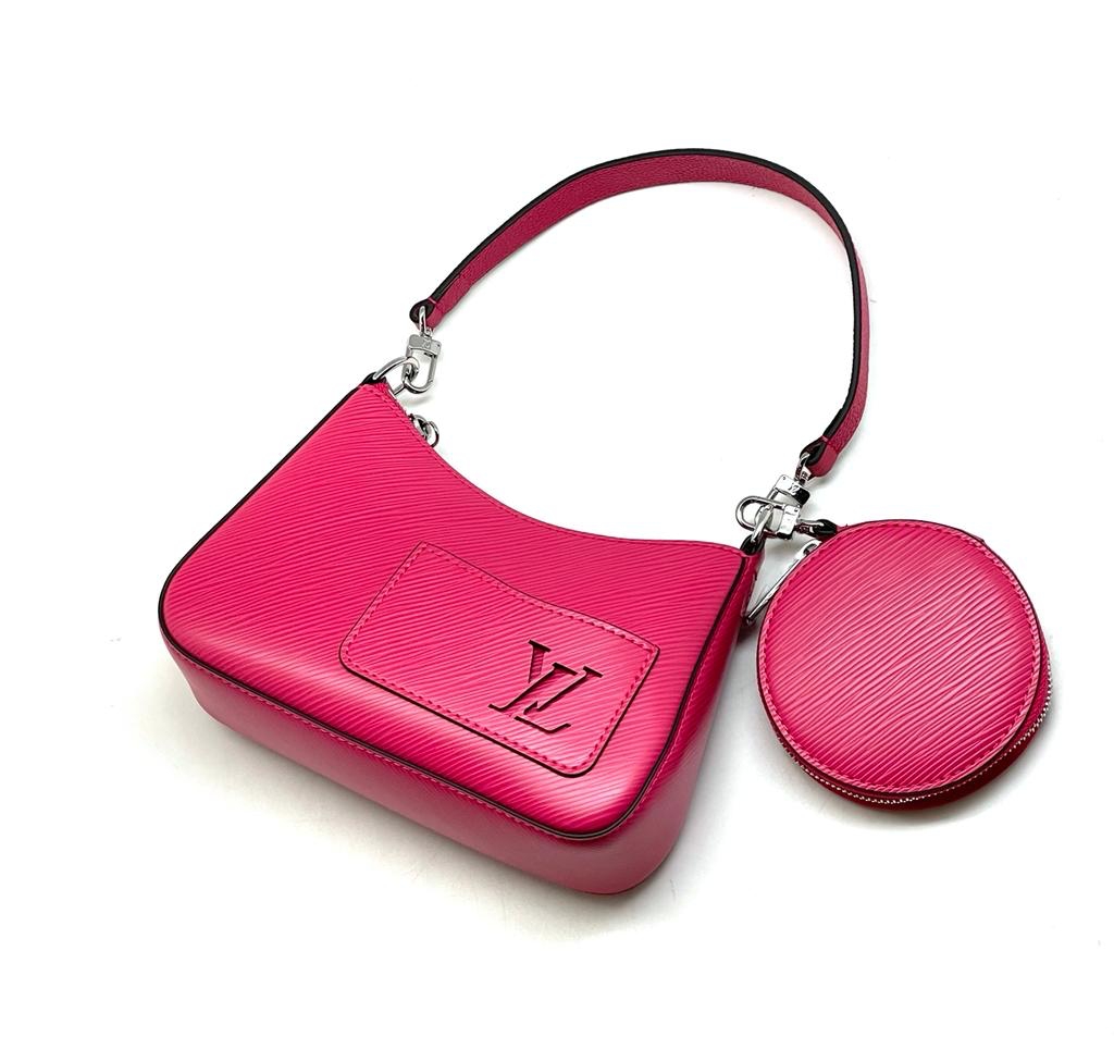 Розовая сумка Louis Vuitton Marelle