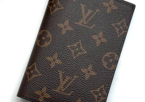 Обложка на паспорт Louis Vuitton коричневая