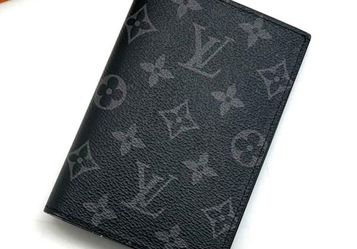 Обложка на паспорт Louis Vuitton серая