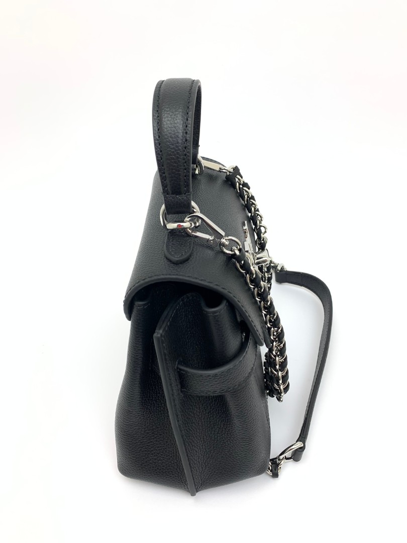 Кожаная сумка Louis Vuitton Lockme Ever Mini черная