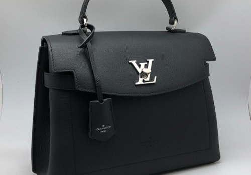 Кожаная черная сумка Louis Vuitton Lockme Ever MM