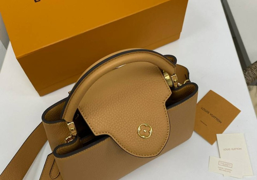 Кожаная сумка Louis Vuitton Capucines BB