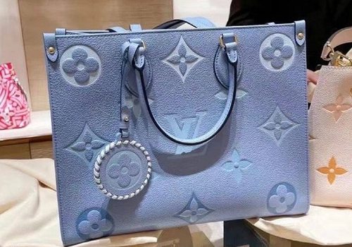 Женская сумка Louis Vuitton Onthego MM голубая