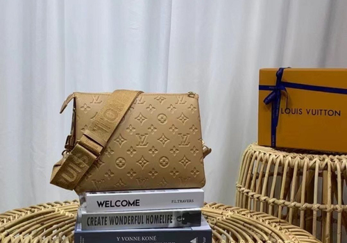 Женская сумка Louis Vuitton Coussin PM бежевая