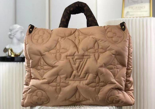 Женская сумка Louis Vuitton On The Go бежевая