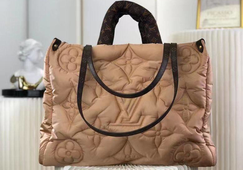 Женская сумка Louis Vuitton On The Go бежевая