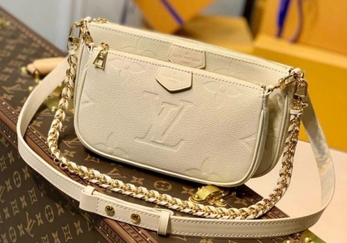 Женская сумка Louis Vuitton Multi Pochette бежевая