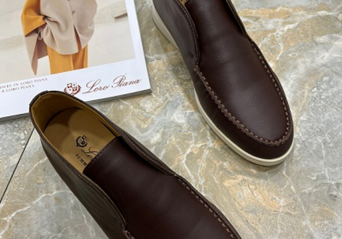 Замшевые ботинки Loro Piana коричневые