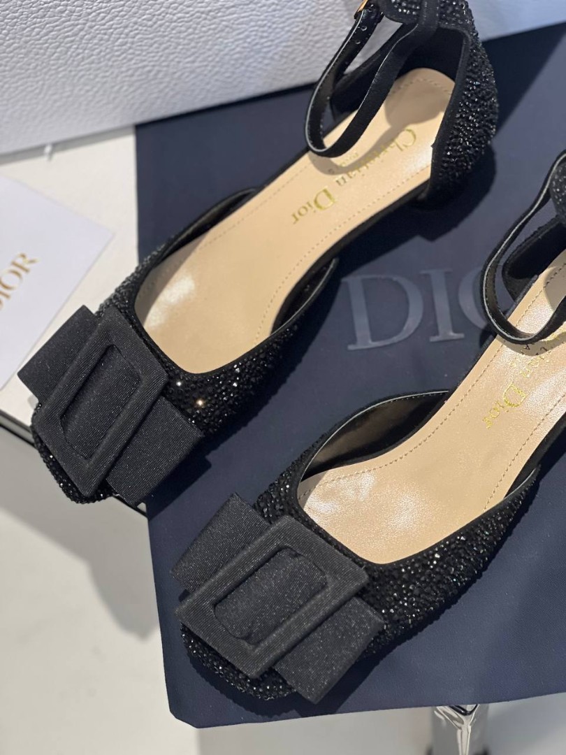 Черные босоножки Christian Dior