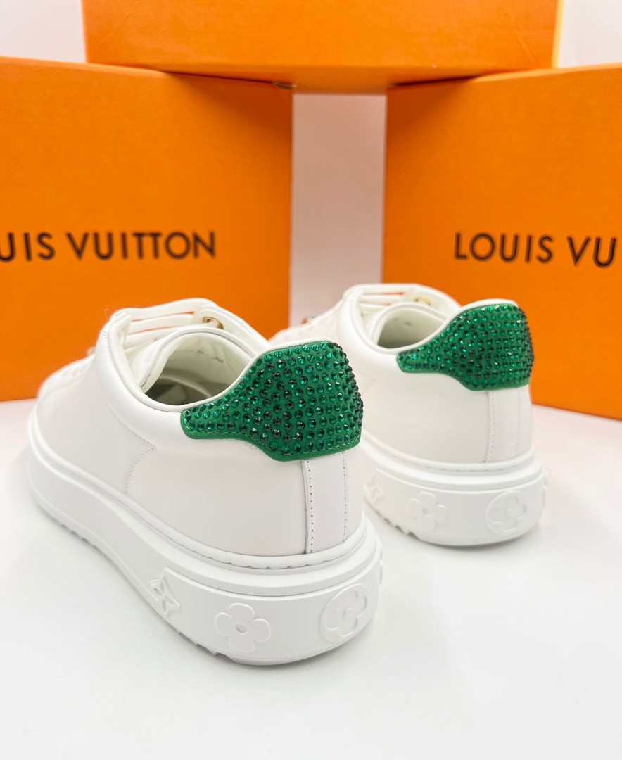 Кожаные белые сникеры Louis Vuitton Time Out