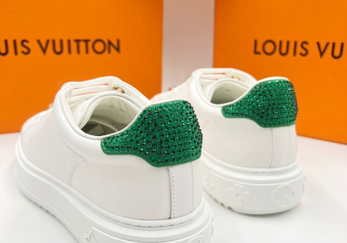 Кожаные белые сникеры Louis Vuitton Time Out
