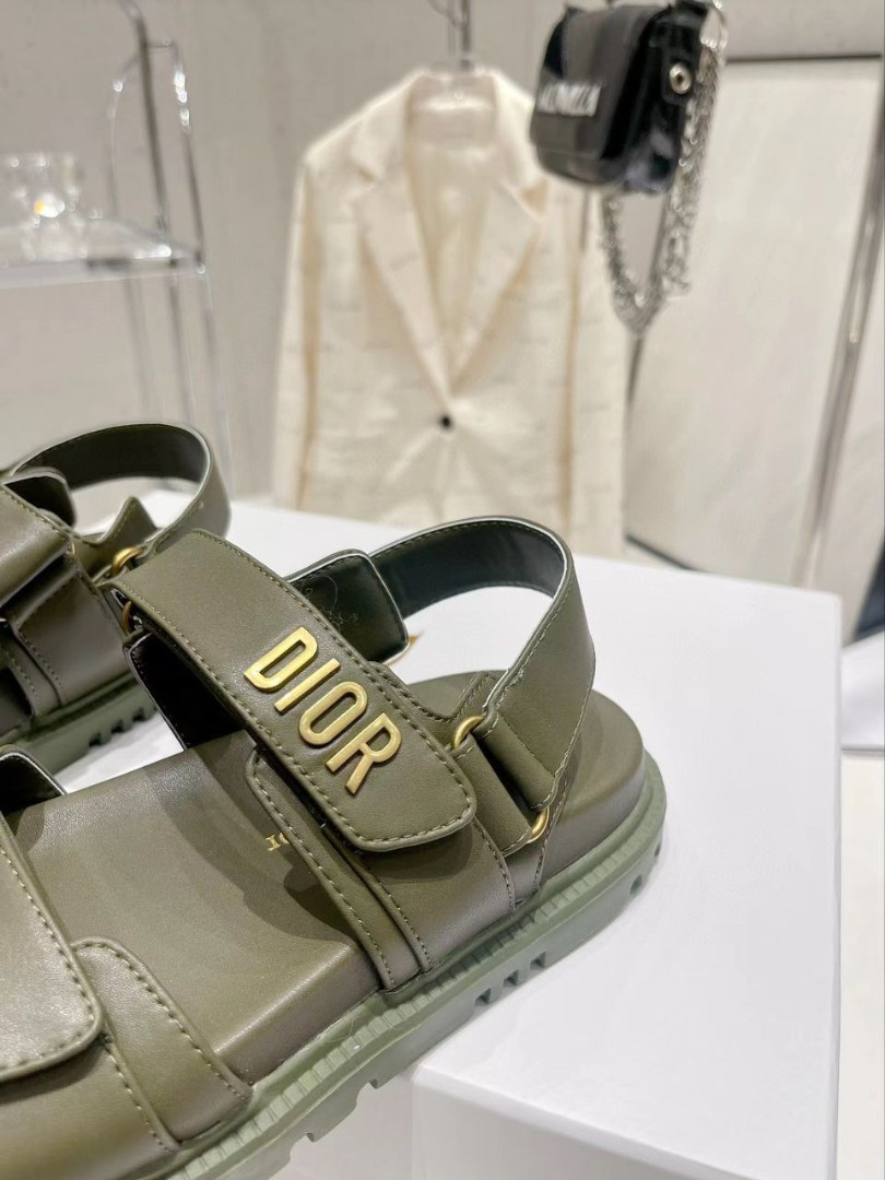 Женские сандалии Christian Dior милитари