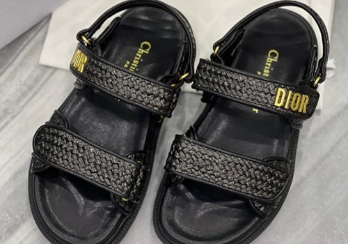 Женские черные сандалии Christian Dior