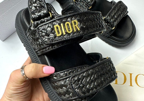 Женские черные сандалии Christian Dior