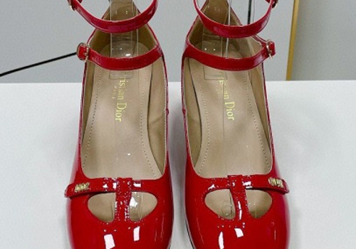 Женские красные лаковые туфли Christian Dior Aime