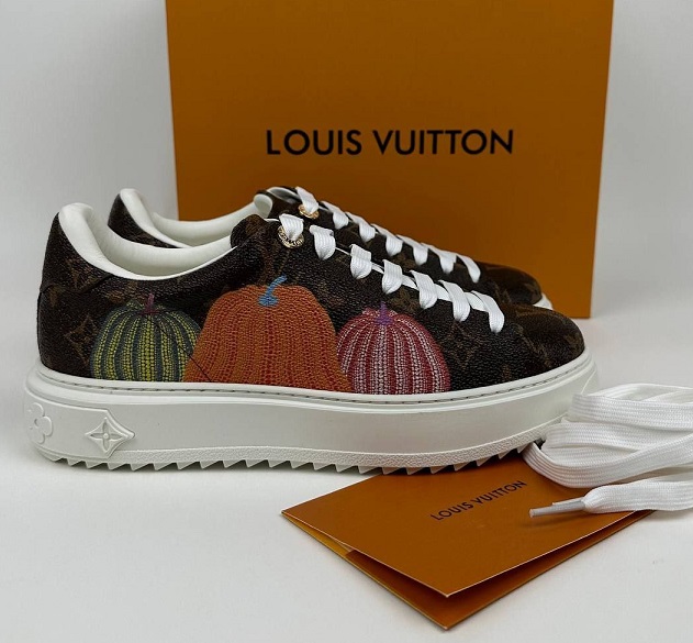 Женские коричневые кроссовки Louis Vuitton Time Out